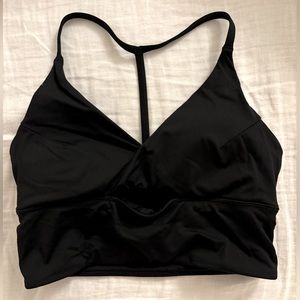 Black Lululemon yoga bra